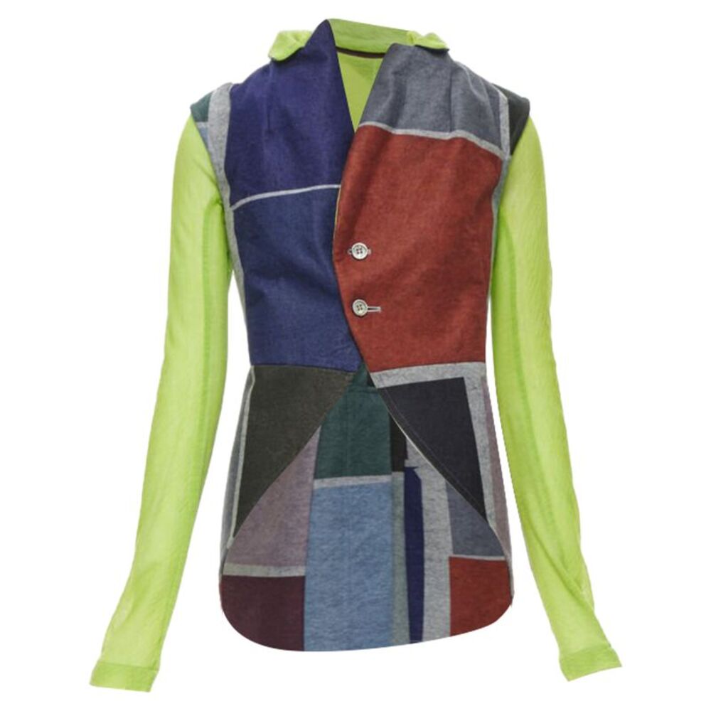 Comme des Garcons colorblock layers layered vest